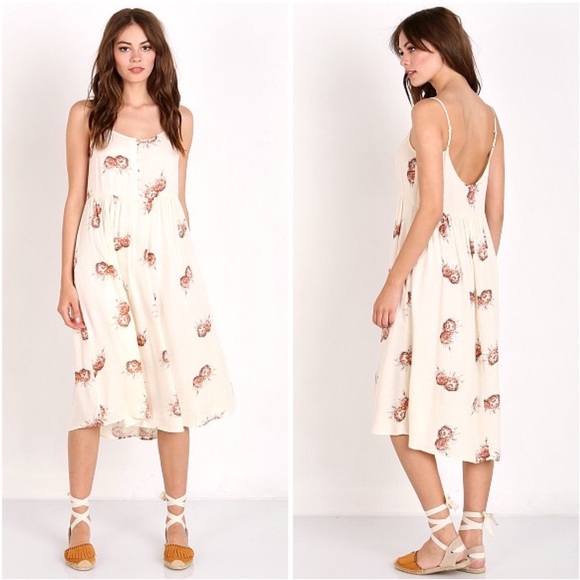 knot sisters Dresses & Skirts - Knot Sisters | 29 Palms Midi Dress Cactus Flower